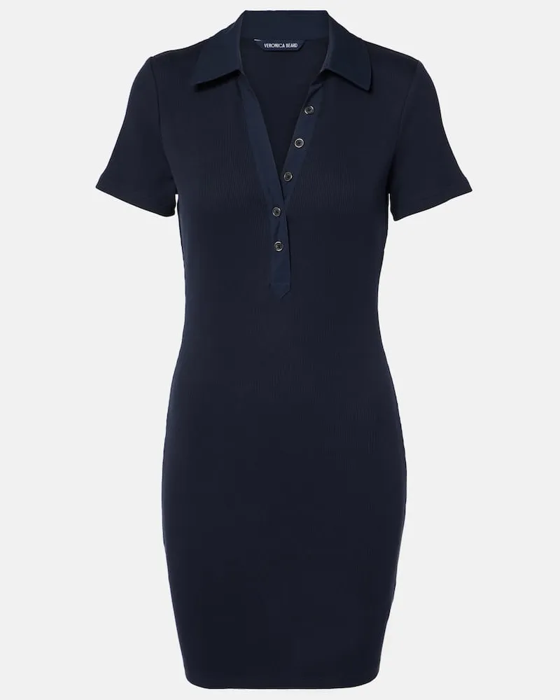 Veronica Beard Abito corto Bailey in misto cotone Blu