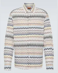 Missoni Camicia in cotone a zig-zag Multicolore