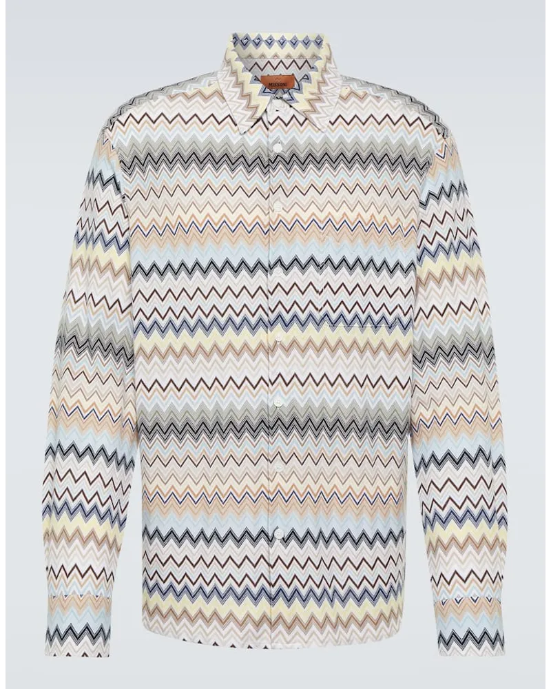 Missoni Camicia in cotone a zig-zag Multicolore