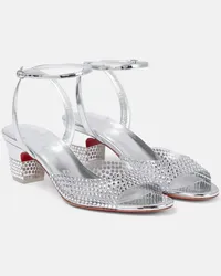 Christian Louboutin Sandali Cassandrissima in PVC Argento