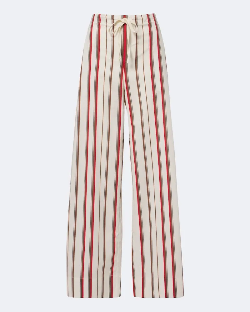 SIR Pantaloni Alva a gamba larga in cotone Multicolore