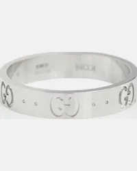 Gucci Anello Icon in oro bianco 18kt Argento