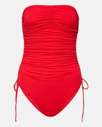 Melissa Odabash Costume intero Sydney senza spalline Rosso