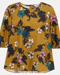 Max Mara Top Calla in popeline di cotone Multicolore