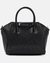 Givenchy Borsa Antigona Toy Mini con cristalli Nero