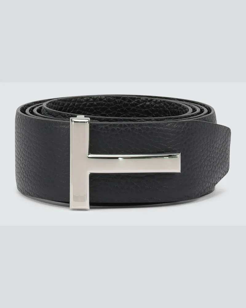 Tom Ford Cintura Icon in pelle Blu