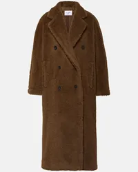 Max Mara Cappotto doppiopetto Faust in teddy Marrone