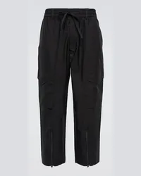 Y-3 Pantaloni cargo in misto cotone Nero