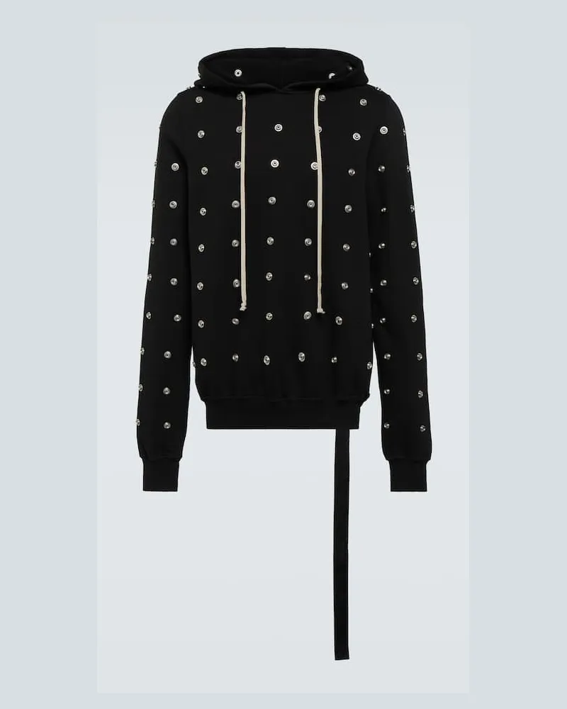 Rick Owens Felpa Granbury in jersey di cotone Nero