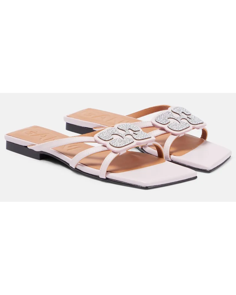 Ganni Sandali in similpelle Rosa