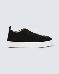 Christian Louboutin Sneakers Happyrui Spikes in suede Nero