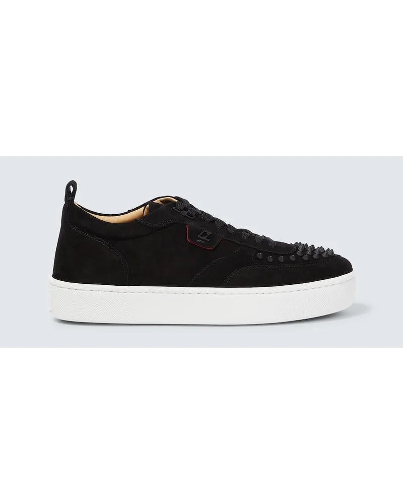 Christian Louboutin Sneakers Happyrui Spikes in suede Nero