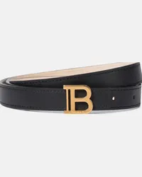 Balmain Cintura B-Belt in pelle Nero