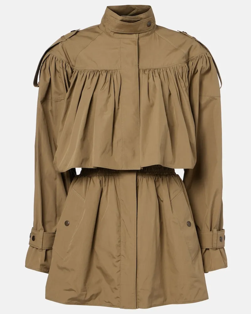 Chloé ChloÃ© Trench in popeline di cotone Marrone