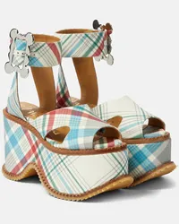 Vivienne Westwood Sandali London in pelle a quadri Multicolore