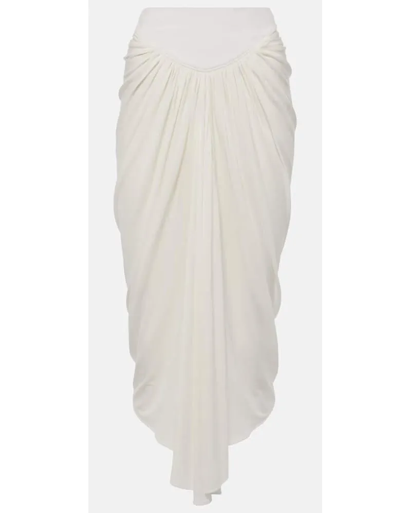 Alaïa AlaÃ¯a Gonna midi asimmetrica Bianco
