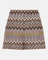 Missoni Shorts in maglia a vita alta Multicolore