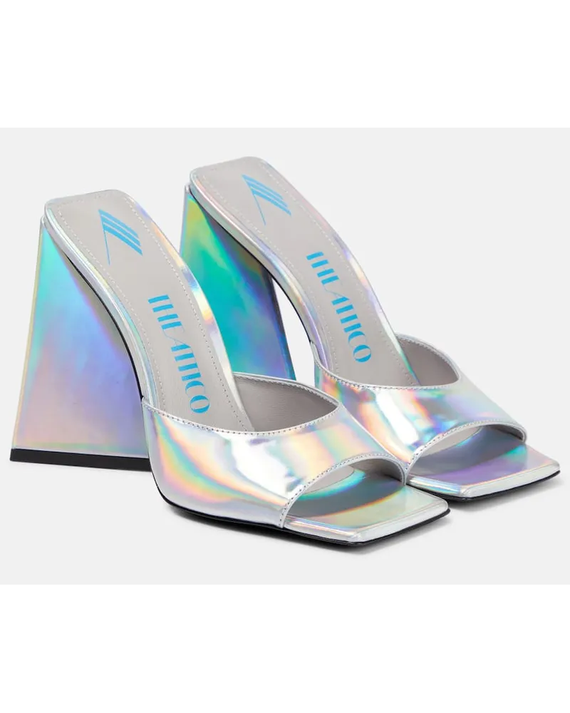 ATTICO Sandali Devon in pelle metallizzata Argento
