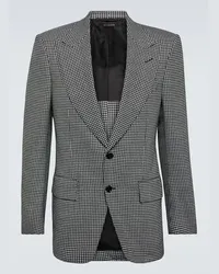 Tom Ford Blazer Atticus in lana, mohair e seta Nero