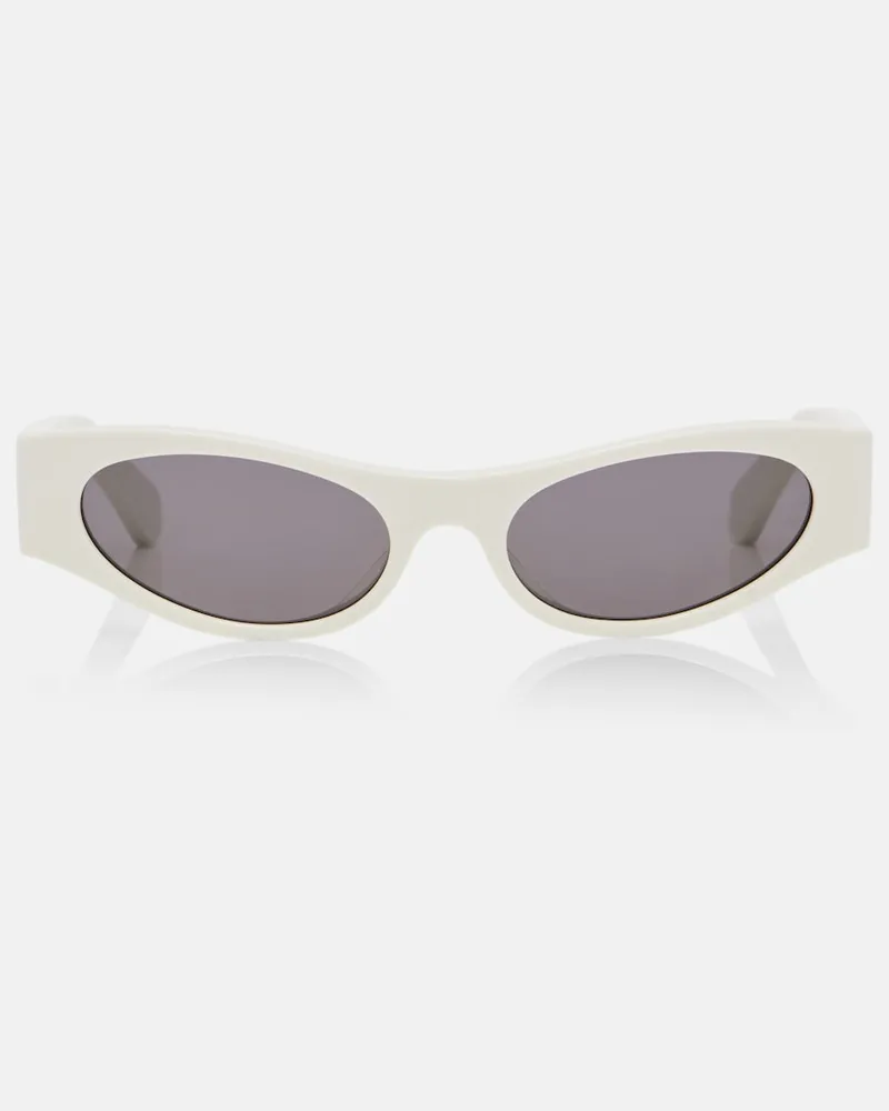 Loewe Occhiali da sole cat-eye Signature Bianco