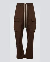 Rick Owens Pantaloni cargo in misto cotone Marrone