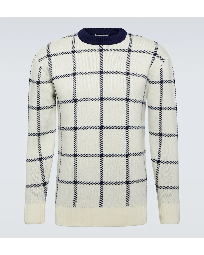 J.W.Anderson Pullover in lana a coste Bianco