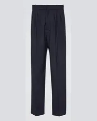 Kenzo Pantaloni regular in lana vergine Blu