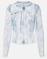 Acne Studios Giacca di jeans con stampa Blu