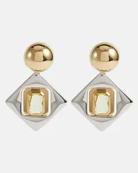 Saint Laurent Orecchini a clip Geometric Oro