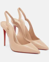 Christian Louboutin Pumps Nudes Hot Chick in pelle Neutro