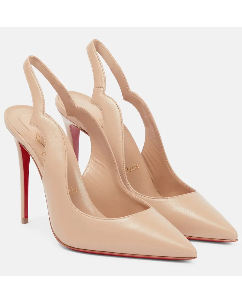 Christian Louboutin Pumps Nudes Hot Chick in pelle Neutro