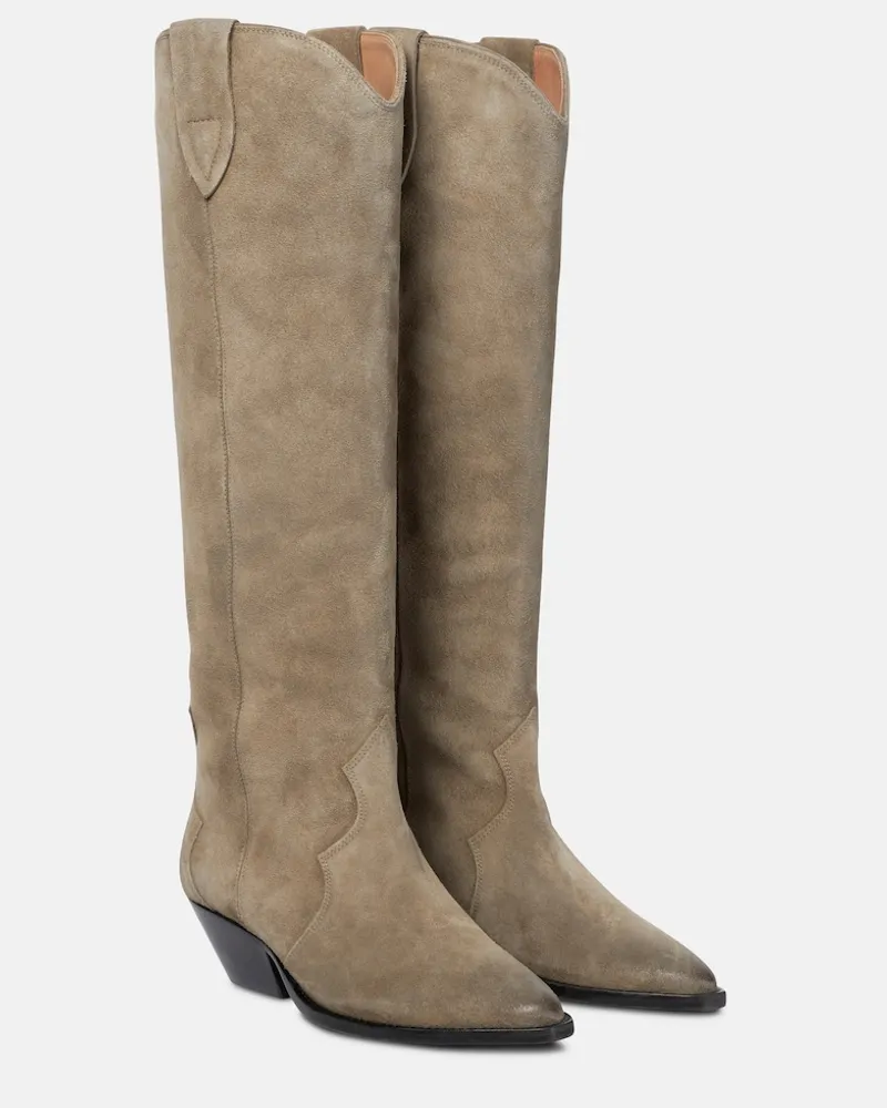 Isabel Marant Stivali Denvee in suede Marrone