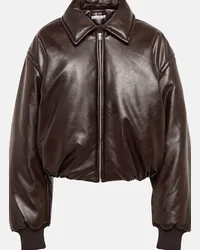 Acne Studios Bomber imbottito in jersey Marrone