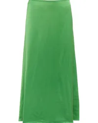 Victoria Beckham Gonna midi in raso Verde