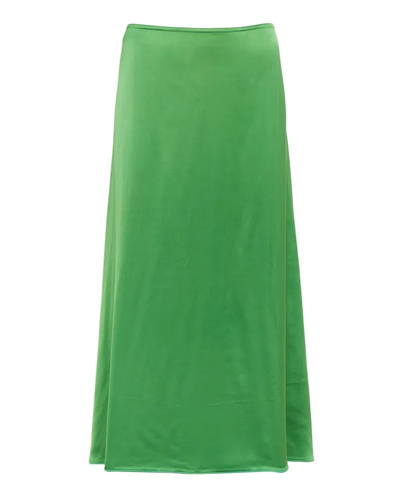 Victoria Beckham Gonna midi in raso Verde
