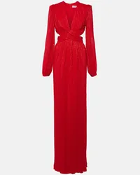 Rebecca Vallance Abito lungo Samantha con cut-out Rosso