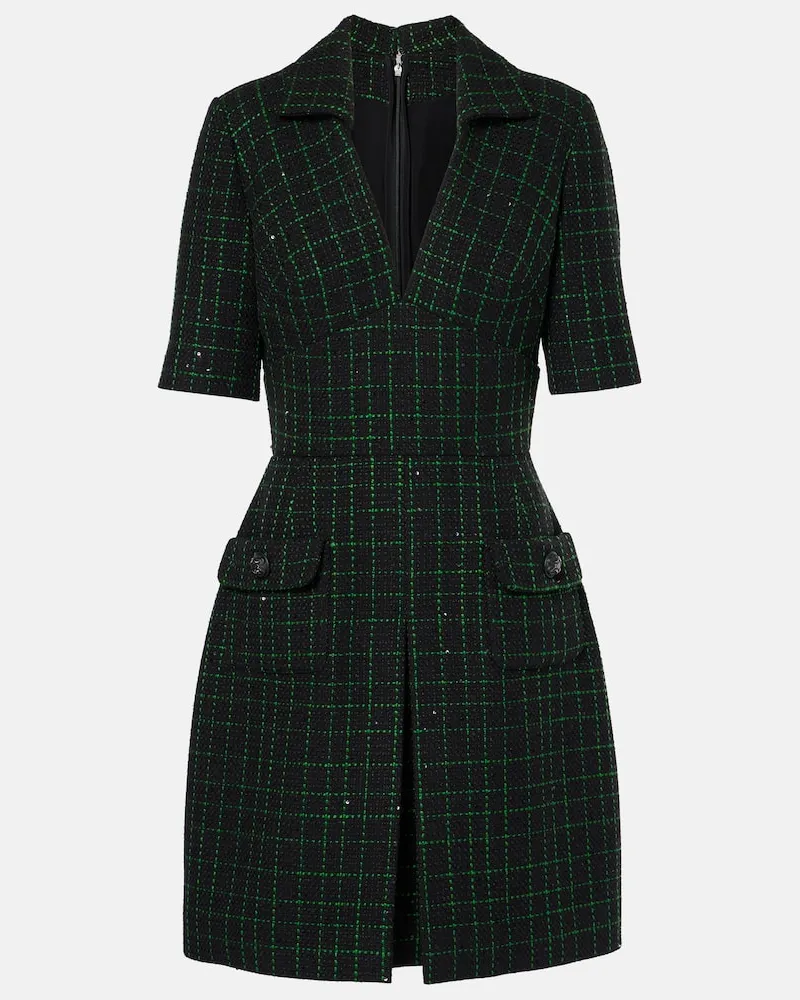 Elie Saab Abito corto in tweed Nero