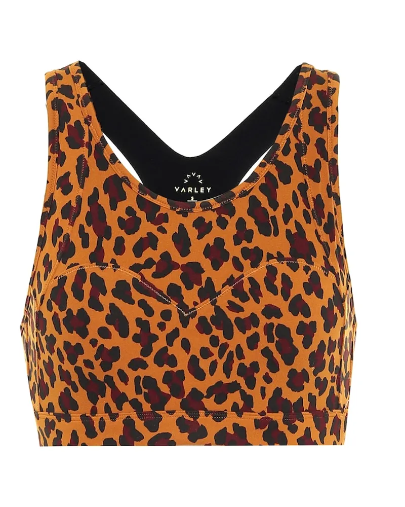 Varley Top Basset a stampa leopardo Giallo