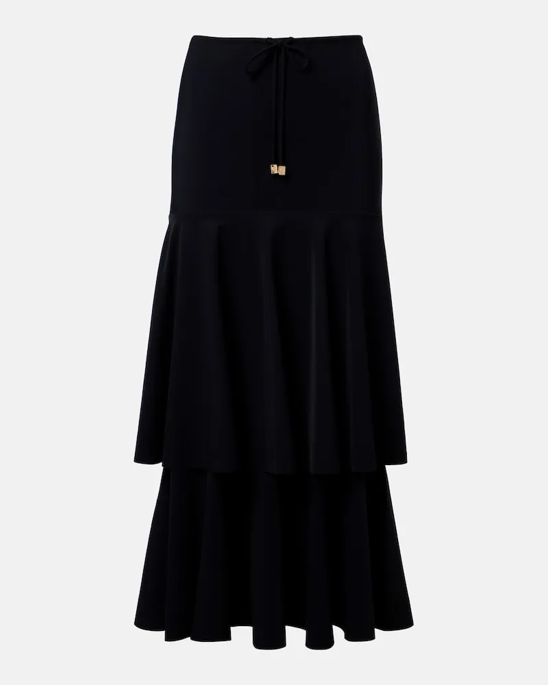 Dorothee Schumacher Gonna midi Modern Flow a balze Nero