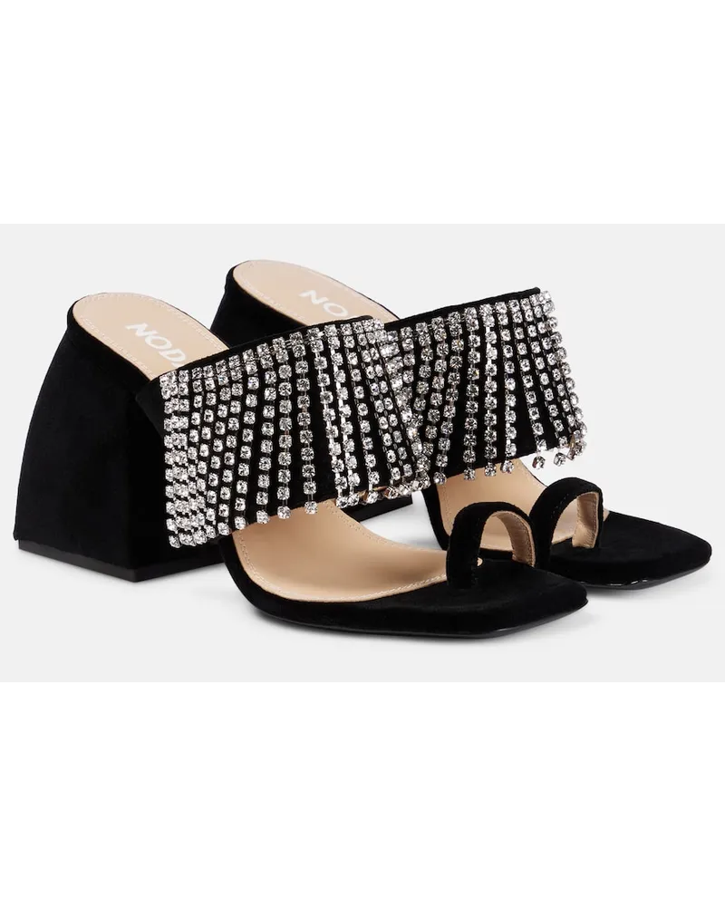 NODALETO Sandali alti Bulla Preston in velluto Nero