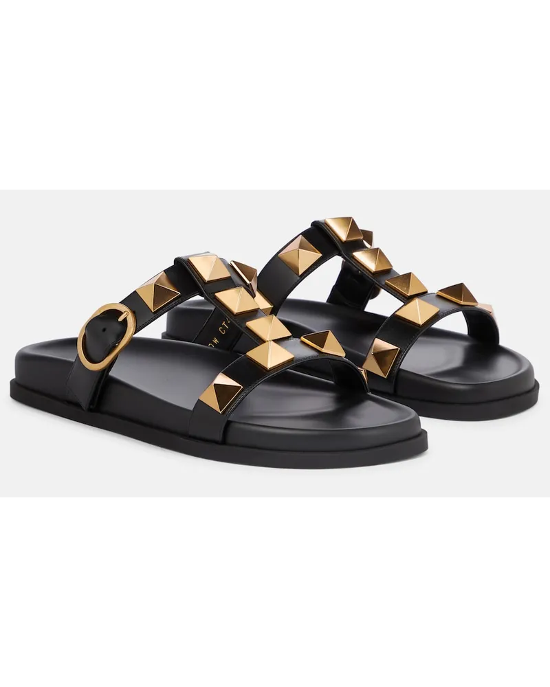 Valentino Garavani Sandali Roman Stud in pelle Nero