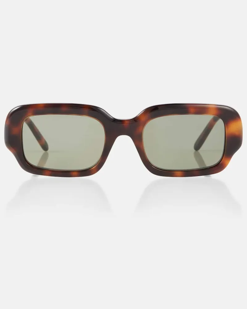 Loewe Occhiali da sole rettangolari Marrone