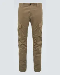 C.P. Company Pantaloni cargo Lens in raso Marrone