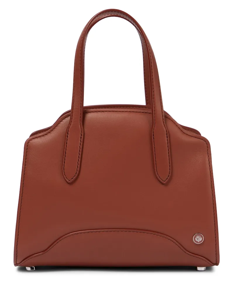 Loro Piana Borsa Sesia Micro in pelle Marrone