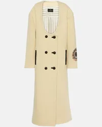 Etro Cappotto in misto lana con ricamo Beige