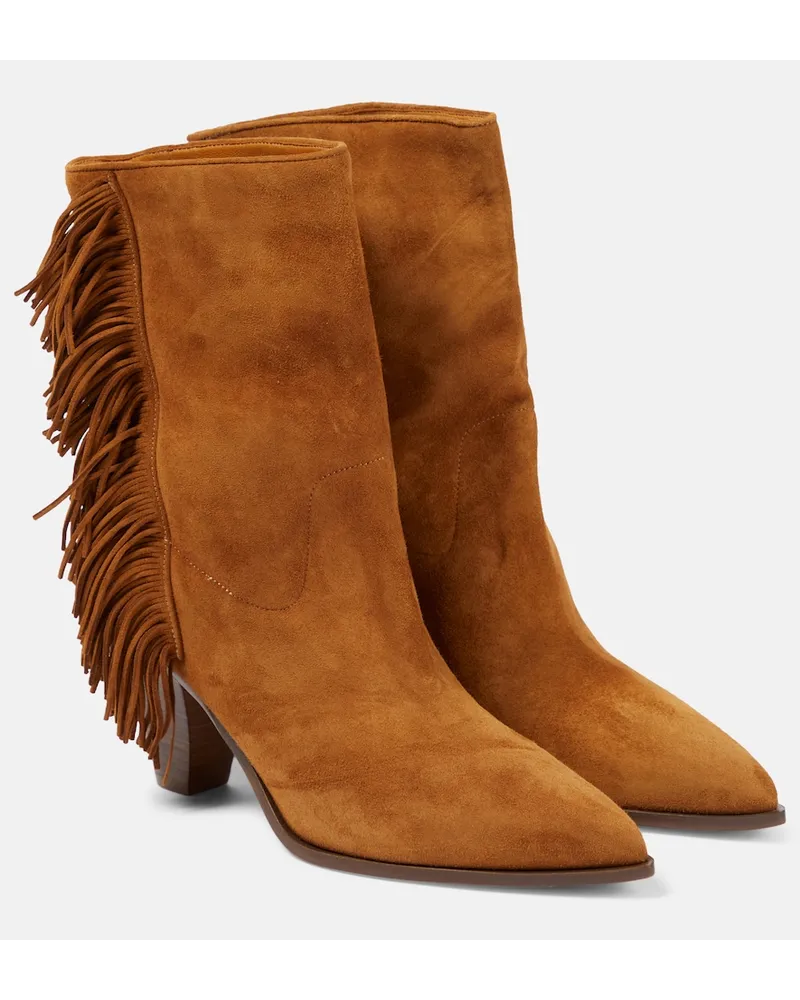 Aquazzura Stivaletti Marfa in suede Marrone