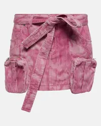 Blumarine Minigonna cargo di jeans Rosa