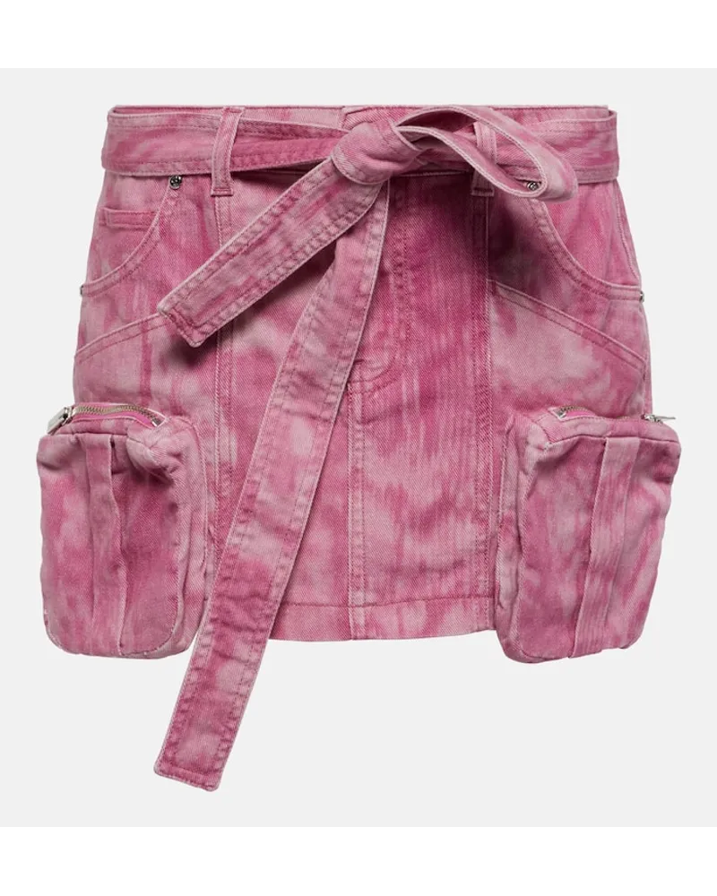 Blumarine Minigonna cargo di jeans Rosa