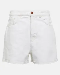 Chloé Chloé Shorts di jeans a vita alta Bianco