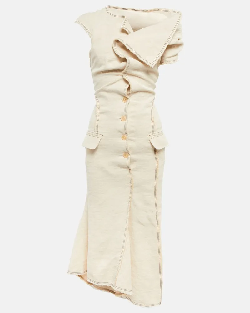 Jacquemus Abito midi La robe Camargue Bianco